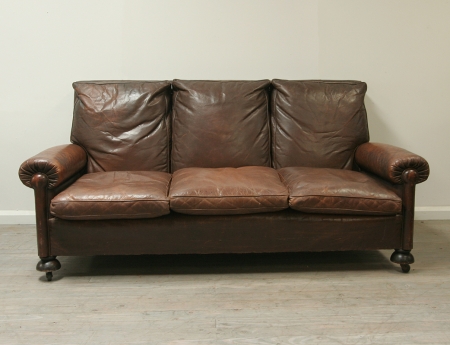 Vintage Leather Settee