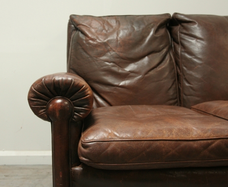 Vintage Leather Settee