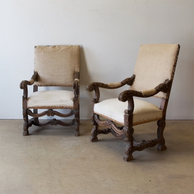 Louis 14 Revival Fauteuils