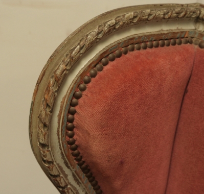 19th Century Painted Louis 16th Bergère