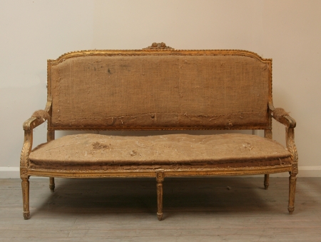Deconstructed French Gilt Settee