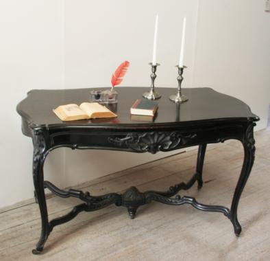 Napoleon III Ebonised Bureau Plat