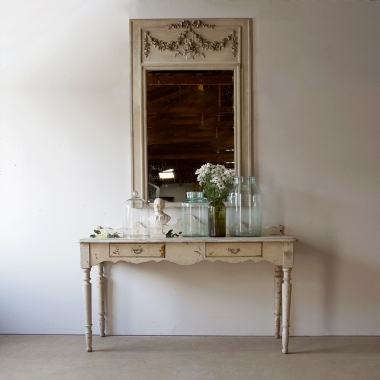 French Shop Table with Original Paint
