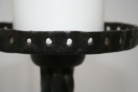 Pair of French Iron Candlesticks 
