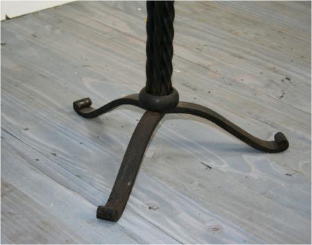 Pair of French Iron Candlesticks 