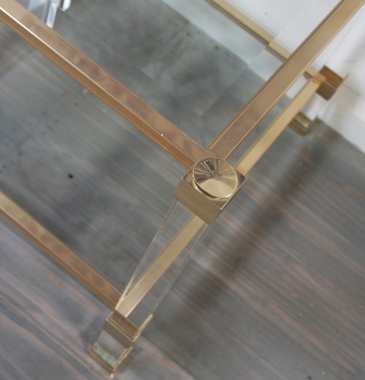 Pierre Vandel Lucite Side Table