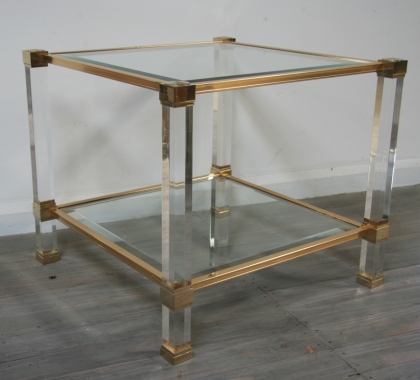 Pierre Vandel Lucite Side Table