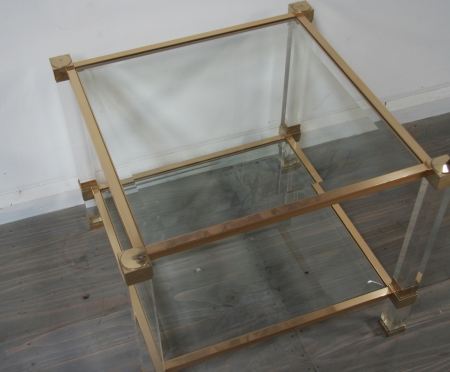 Pierre Vandel Lucite Side Table