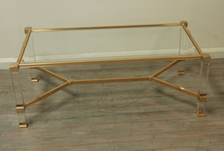 Pierre Vandel Coffee Table With Stretcher Base 