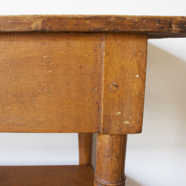 French, Rustic, Faux Grained, Side Table 