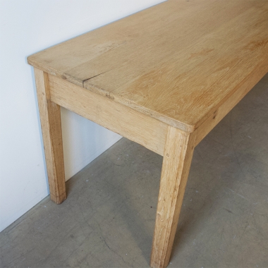 French Blonde Oak Scullery Table