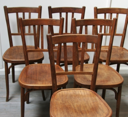 Set Of 6 Baumann Café Chairs