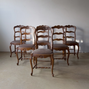 Set Of 6 Provencal Dining Chairs 