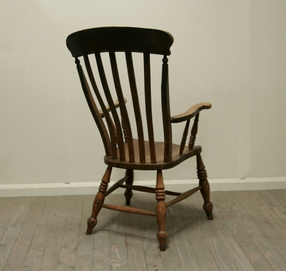 Harlequin Pair Of Rustic Splay Backed Chairs