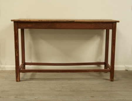 Tall French Rustic Painted Side Table