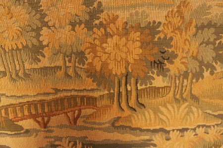 Large French Vintage Tapestry