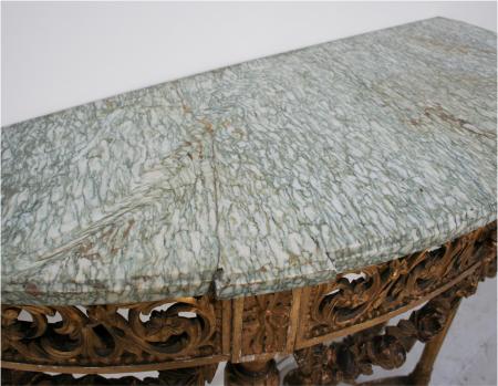 Superb Louis 16th Style Gilt Console Table