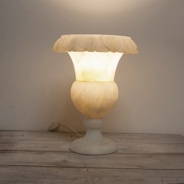 1940's Italian Alabaster Urn Lamp
