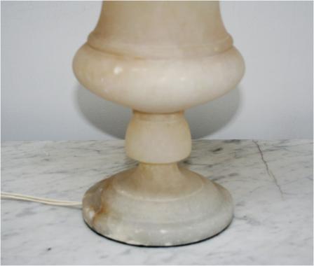 Alabaster urn lamp