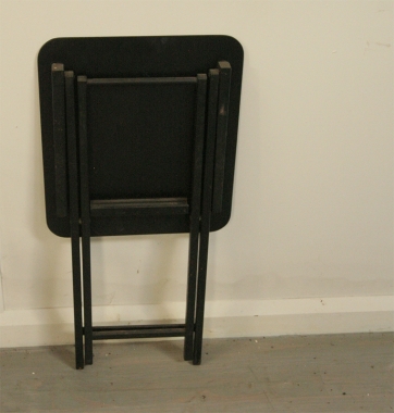 Pair Of American Campaign Style Sidetables