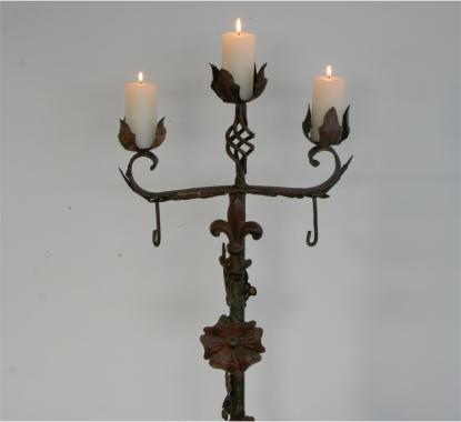 A French Art Naif Candlestick