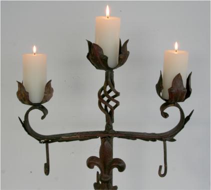 A French Art Naif Candlestick