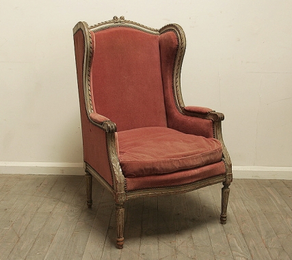 19th Century Painted Louis 16th Bergère