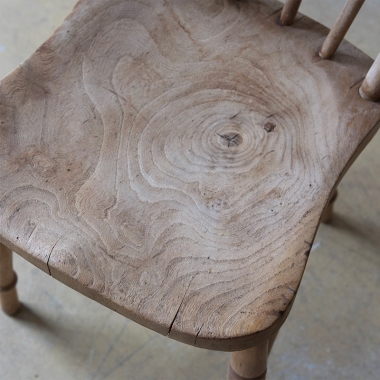 A Set Of Four English Elm Chairs