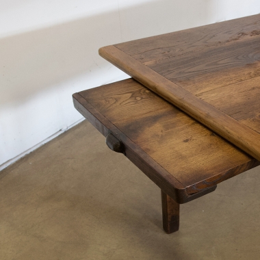 French Chestnut And Fruitwood Farmhouse Table 