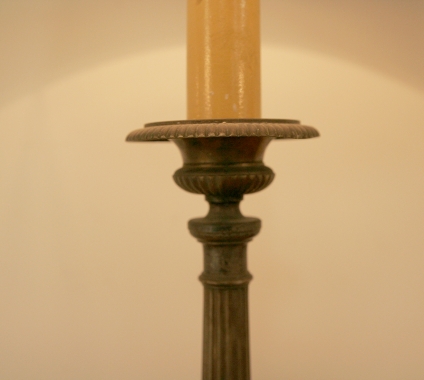 Pair Of French Church Candlestick Lamps