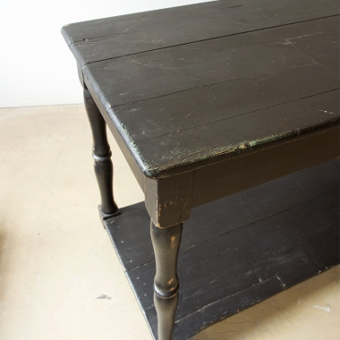 Long And Lovely French 19th Century Ebonised Draper's Table