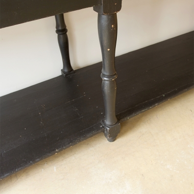 Long And Lovely French 19th Century Ebonised Draper's Table