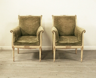 Pair Of Italian Empire Fauteuils