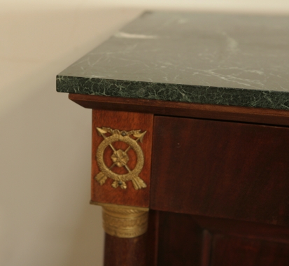 French Empire Mahogany Sideboard