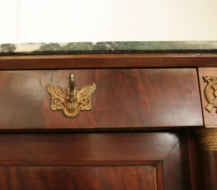 French Empire Mahogany Sideboard