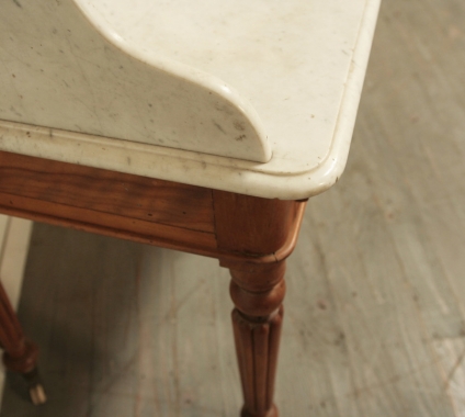 Decorative English marble topped washstand