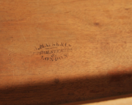 Decorative English marble topped washstand