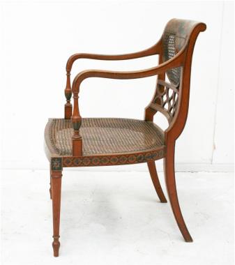 English Sheraton Style Armchair