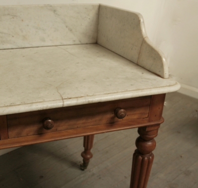 Decorative English marble topped washstand