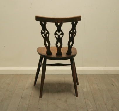 Set Of Six Vintage Ercol Dining Chairs