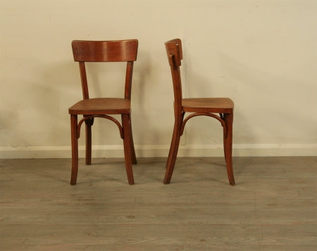 Set Of 10 French Bistro Chairs