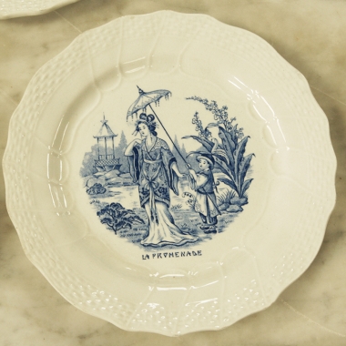 French Chinoiserie Plates