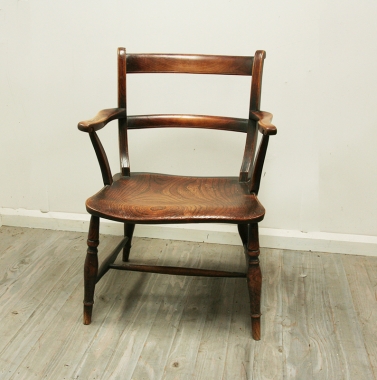 French Provincial Elm Armchair