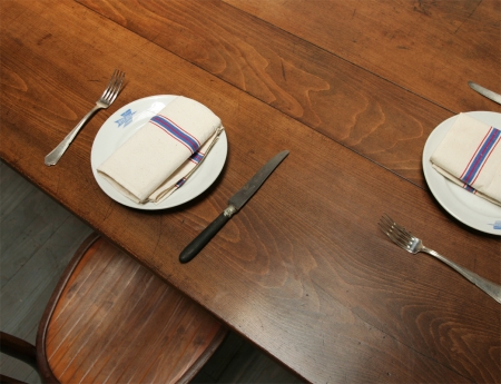 Beech And Fruitwood Farm Table