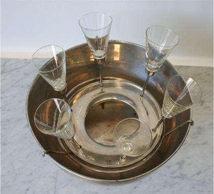 Glamorous Chamagne Bucket and Footless Champagne Flutes