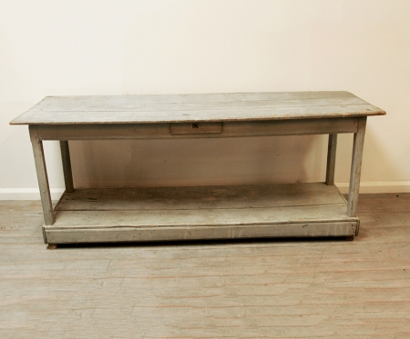 French 19th Century Painted Draper's Table