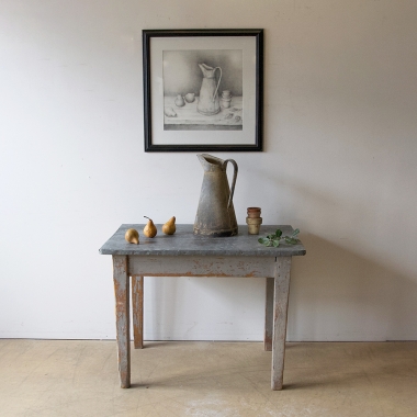 French, Painted, Kitchen Prep Table 