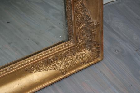 Large Empire gilt mirror