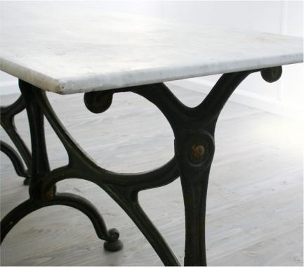Long French Art Nouveau Café Table