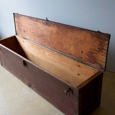 Long Painted Baltic Pine Chest